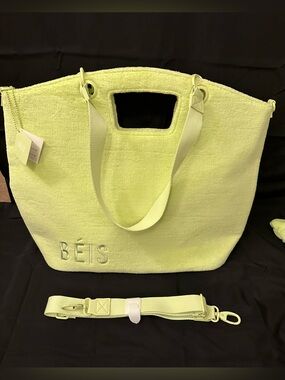 NWT BÉIS The Terry Tote in Citron